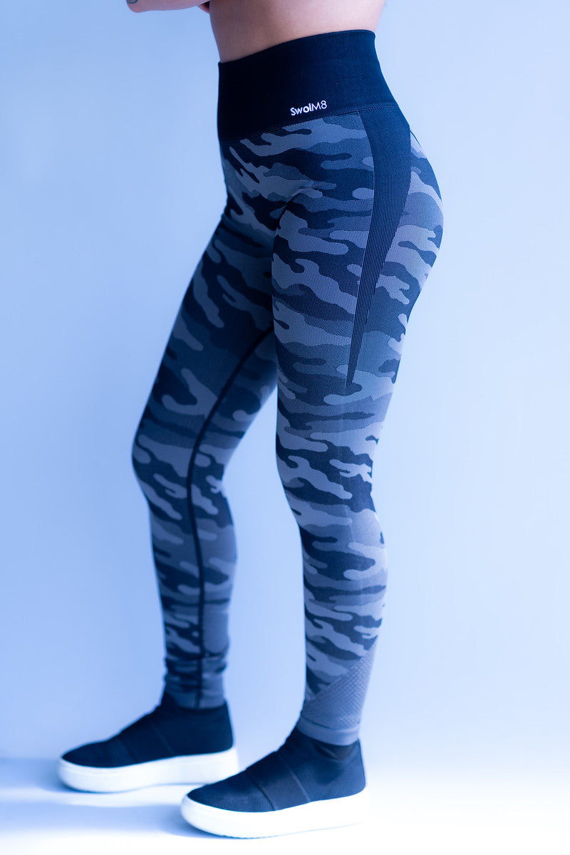 Camouflage Leggings Women's Full-Length CRZ Yoga XS New